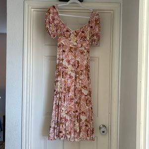 Boho floral maxi dress